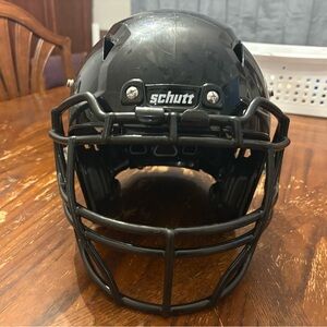 Black Schutt Athletic Football Helmet